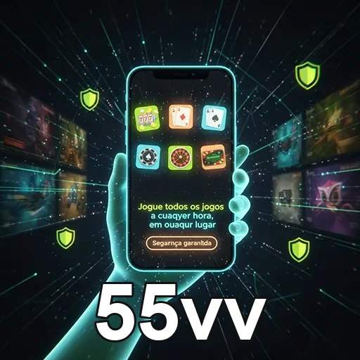Tela do app 55vv com interface fácil, amigável e mobile