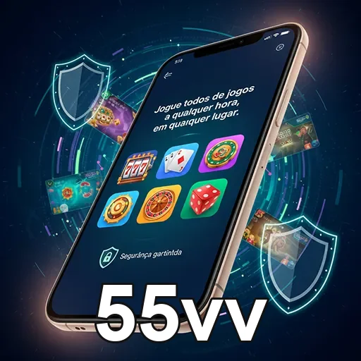 Tela de smartphone exibindo jogos de slots populares e interface simples para mobile